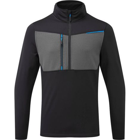 Forro polar técnico WX3 Half Zip Tech con media cremallera T755 S Negro
