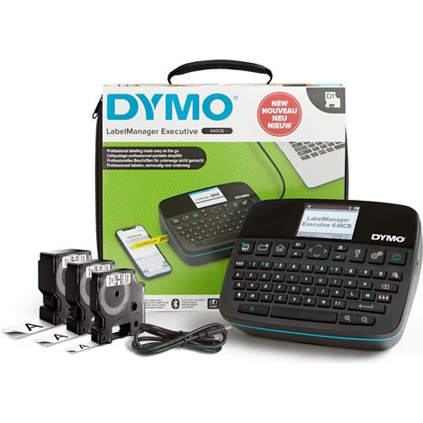 DYMO LabelManager Executive 640 CB - Stampante per etichette con valigetta e 3 cassette D1 (1/5)