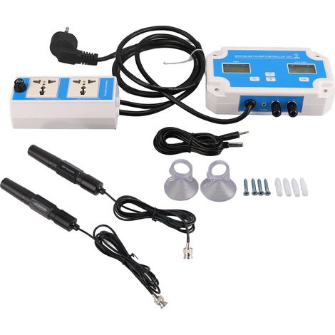 Compteur numérique de qualité de l'eau Ph Temp Orp, Kit de surveillance de contrôle avec application WIFI sans fil, prise ue 230V