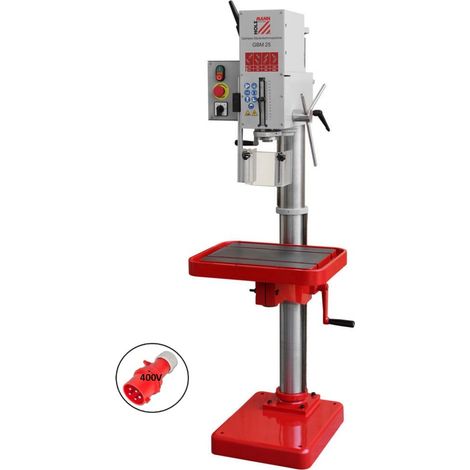 Trapano a colonna con ingranaggi Holzmann gbm25 400v