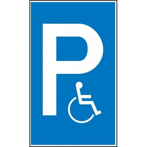 Placa espacio de estacionamiento Alu 400x600mm