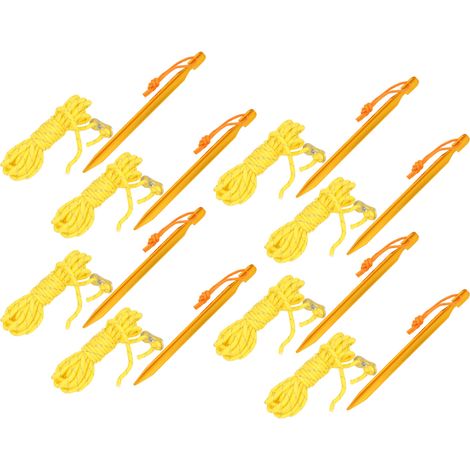 Auvent durable en polypropylène, visibilité nocturne, fixation extérieure, corde réfléchissante, piquet de sol, accessoire de tente (1/5)