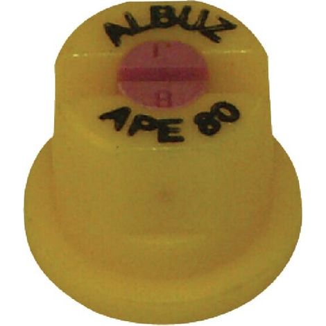 Tobera est谩ndar doble chorro plano APE 80掳 amarillo cer谩mica Albuz ALBUZ APE80YELLOW