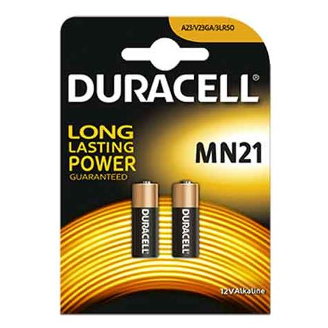 PILE PER LA SICUREZZA 'MN21' Blister 2 Pezzi - 10 pezzi- DURACELL