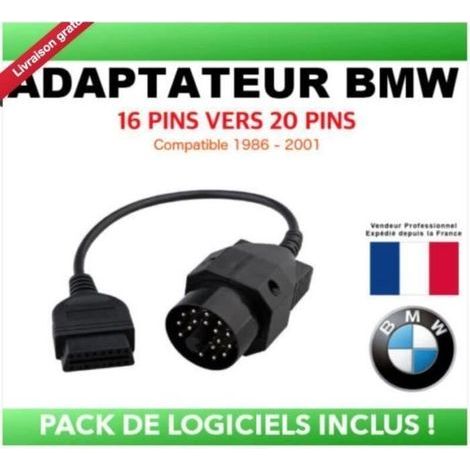 JEC OBD 20 OBD2 auf BMW 20-PIN-Adapter – Fahrzeugdiagnose – E30 E34 E6 E45 E39 – INPA (1/5)