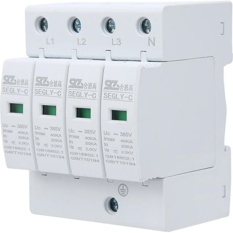 Parafoudre à 4 pôles avec dispositif de protection contre la foudre pour équipements électriques à haute isolation (1/4)