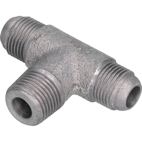 Raccord en T droit en fer durable et soigneusement poli pour tuyau de compression, pour pompe à air et compresseurs d'air, 65 Té droit (294) (1/5)