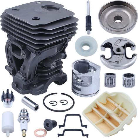 Kit de piston de cylindre 44 mm et tambour d'embrayage, pour tronçonneuse Husqvarna 445 445E 450 450E, pièces 544119802, 544 11 98 02, 544088903, 544 08 89 03, 503 93 18-01, 503 93 21-01 (1/5)