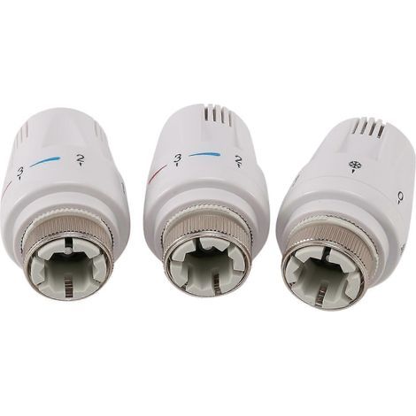 Lot de 3 vannes thermostatiques de radiateur TRV M30 x 1,5 (1/5)