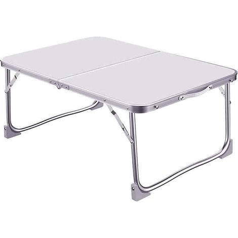 Tavolino da pic nic pieghevole con struttura in alluminio - Misura 60x40x26 cm - Tavolo con trasporto a valigetta con maniglia (1/5)