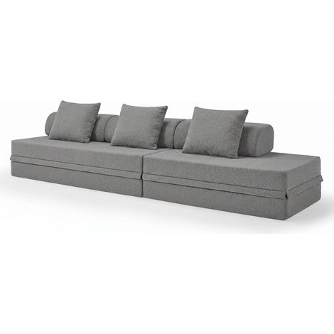 Sofá Modular 3+2 Lugares Convertível Bouclette (1/4)