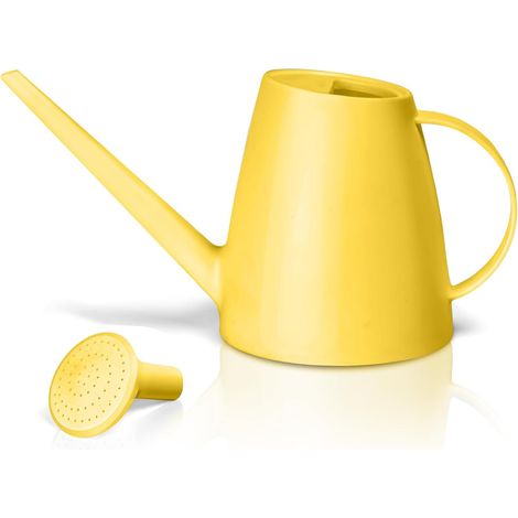 Kunststoff-Gießkanne – ideal für die Pflanzenpflege zu Hause – 1/2 Gallone – Gelb