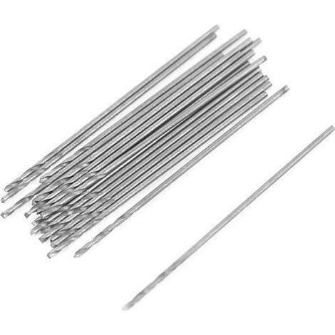 20 x Foret En Metal Spirale de Tige Droite du Diametre de 0.5mm (1/3)