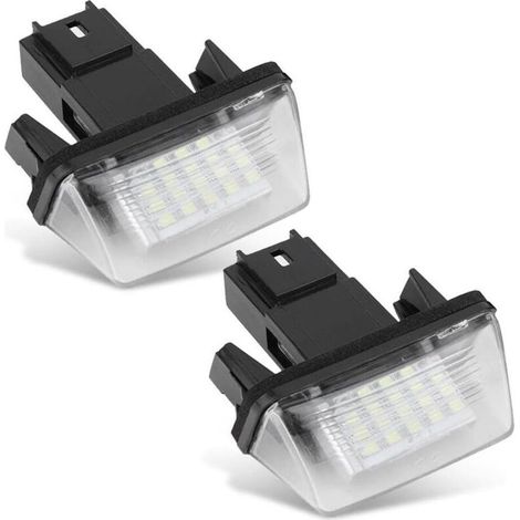 2 pièces Lampe de Plaque d'immatriculation de Voiture Gauche et Droite pour 206 207 406 407 306 308 5008 C3 (1/5)