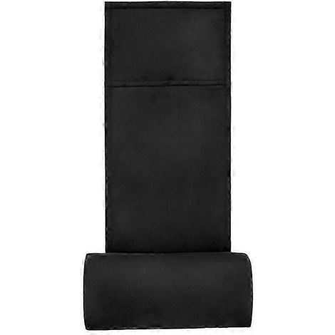 Coussin cervical pour fauteuil inclinable, appui-tête réglable pour fauteuil inclinable, appui-tête antidérapant en velours doux pour fauteuil inclinable (noir) (1/5)