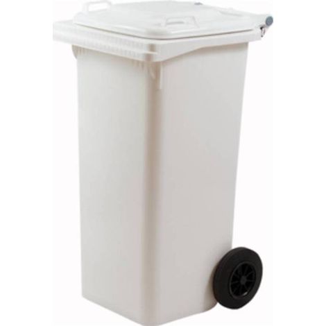 PATTUMIERA 120 L C/RUOTE BIANCO
