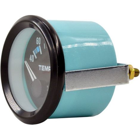1 color: blue + black material: metal + plastic 52mm LED white light car water temperature gauge. (1/5)