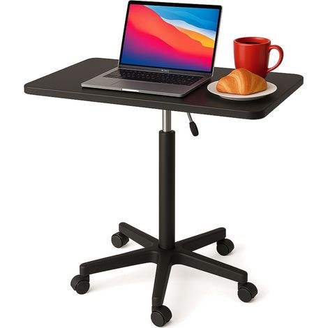 Tavolino mobile per laptop Mozos SPM4-BK con altezza regolabile. (1/5)