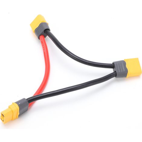 Y-Adapterkabel, kompatibel mit 2 männlichen XT60-Steckern auf 1 weiblichen XT60-Stecker für RC-LiPo-Akkus (1/5)