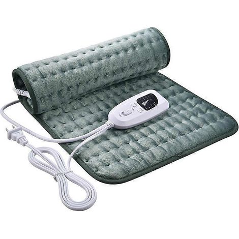 Elektrische verwarmingsdeken 6030 cm met temperatuurregeling, automatische uitschakeling en oververhittingsbeveiliging, eenvoudig te bevestigen aan bed en matras. (1/3)