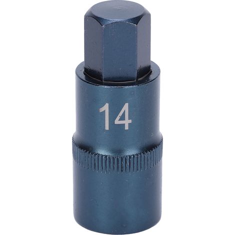 Embout douille hexagonal H14 acier allié S2, outil antirouille pour clé à choc pneumatique et électrique
