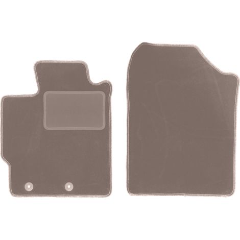 Tapis de sol avant pour : Toyota Yaris III FL hatchback (2017-2020) beige