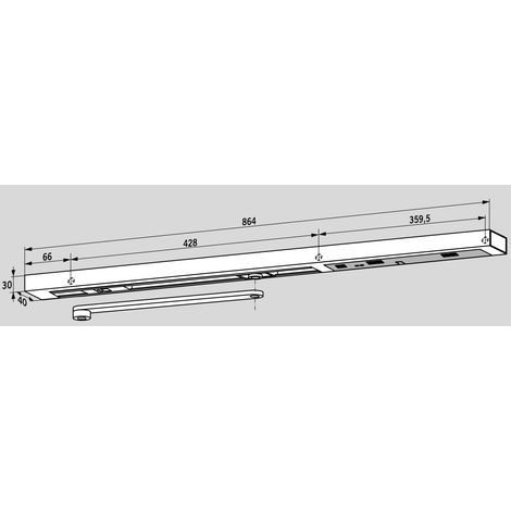 dormakaba Guía G-EMR para TS 93 plata electromecánica - 64070001 (1/5)