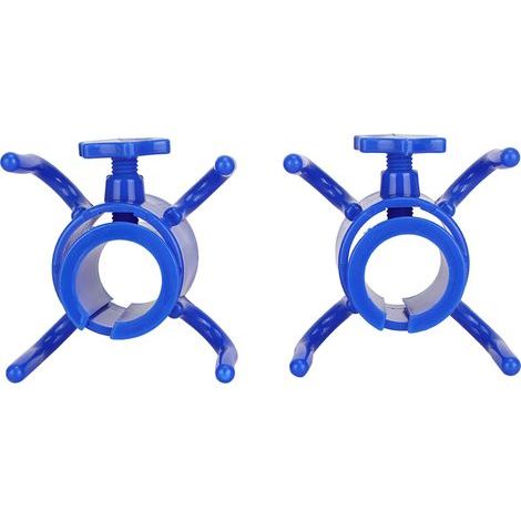 Strandschirmhaken aus Kunststoff, 4-zackig, Handtuch-, Hut- und Sonnenbrillenhalter, blau (1/5)