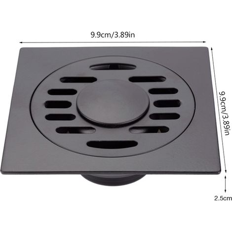 Bon de douche inoxydable épaissi résistant, siphon anti-odeur pour salle de bain, évacuation sol robuste, grille de sol durable, drain domestique haute performance. (1/5)