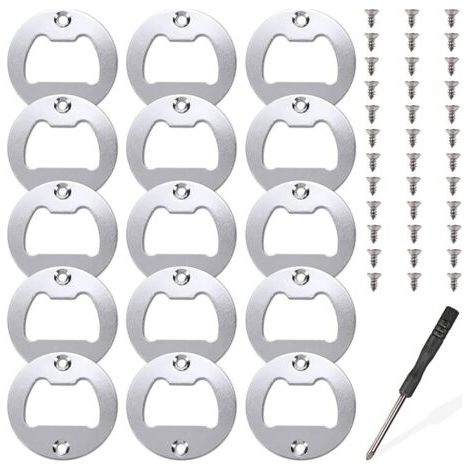 PA 15 Sets Flaschenöffner-Einsätze, Flaschenöffner-Metalleinsatz-Teile-Set, Harzgussformen, Harz-Bieröffner, DIY-Zubehör (1/5)