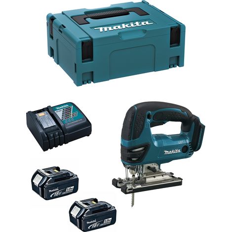 Sierra de Calar MAKITA DJV180RTJ (2 x 5,0 Ah + DC18RC + MAKPAC 2)