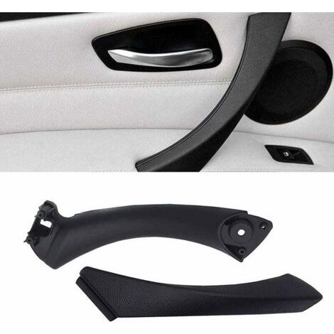 Compatible avec poignée de porte Série 3 E90/E91/E92/E93,poignée de traction de porte passager gauche + couvercle extérieur (Compatible with Série 3 E90/E91 323 325 328 330 335 Sedan&Touring)