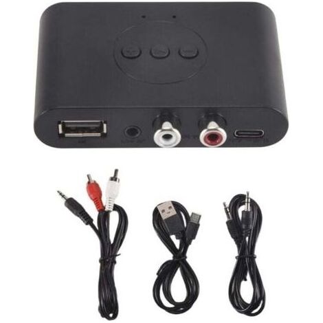 Adaptateur Bluetooth 5.3 Audio NFC USB AUX 3,5 mm pour Autoradio Haut-Parleur Amplificateur (1/4)