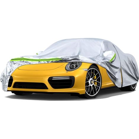 Bâche de Voiture imperméable pour Porsche 911 (série 991/992/996/997)  housse voiture exterieur protection contre le soleil, la neige, la pluie, la poussière, argent,- (1/5)