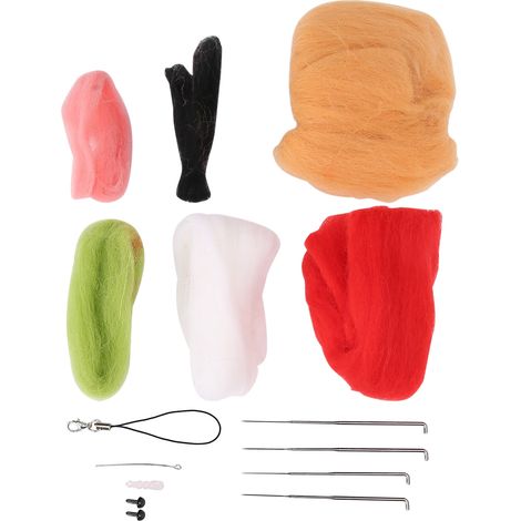 Needle Felting Kit DIY Wool Felt Craft Cute Dog for Beginner Hand Made Accessories (1/5)