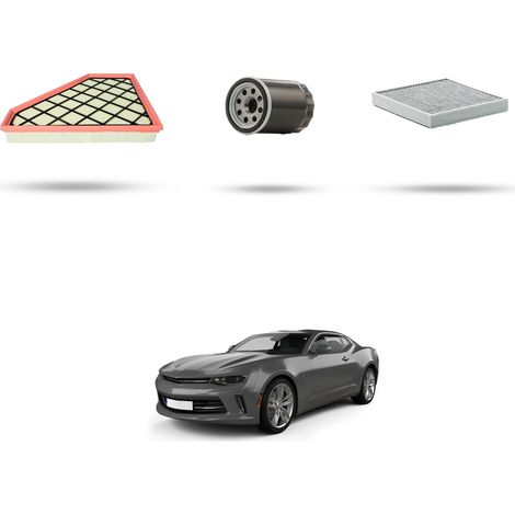 Kit tagliando 3 filtri compatibile con Chevrolet Camaro III 2.0 turbo 202kw dal 2016 (1/5)