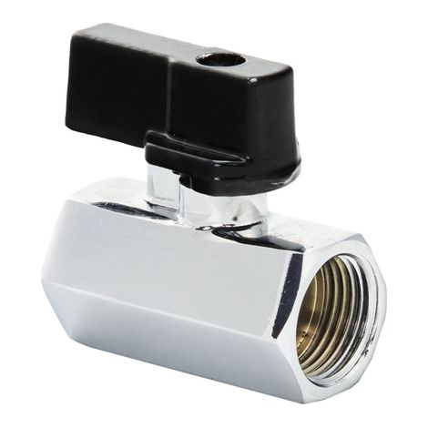 Vanne à sphère papillon femelle-femelle mini 3/8" pour filetage