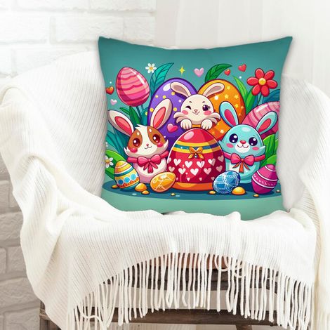 Housse de coussin décorative salon résistant au lavage pour petite amie petit ami la saint-valentin (1/5)