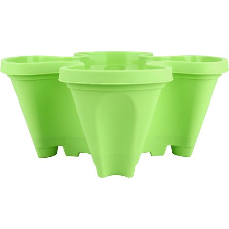 Maceta – Maceta para plantas ornamentales – PP resistente y biodegradable – Tamaño 35 x 35 x 15 cm – 1 unidad incluida (1/5)
