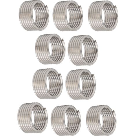 Lot de 10 inserts de réparation de filetage, manchons de protection pour fil d'acier, accessoires de quincaillerie M18 x 21D (1/5)