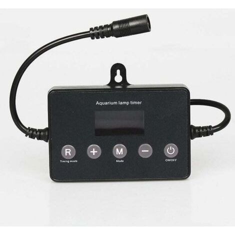 Variateur d'intensité pour éclairage LED d'aquarium, compatible avec tous les éclairages (12-24 V), modulation de luminosité et de durée, effet lever de soleil, minuterie intelligente. (1/5)