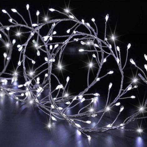 Boa luminosa in rame 200 led 2,5 m per esterni multicolore - Feeric lights & christmas