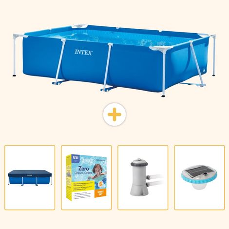 Intex Piscine Tubulaire Rectangulaire - 300x200x75 cm - 5-pièces S4 (1/5)