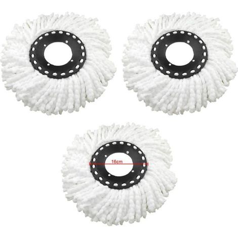 3pcs TÊTE DE RECHANGE CLEAN TWIST MOP HEAD