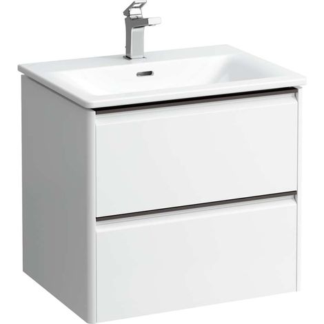 Laufen Palace - Waschtisch mit Unterschrank, 53x58x44 cm, 2 Auszüge, weiß matt H8617022601041 (1/2)