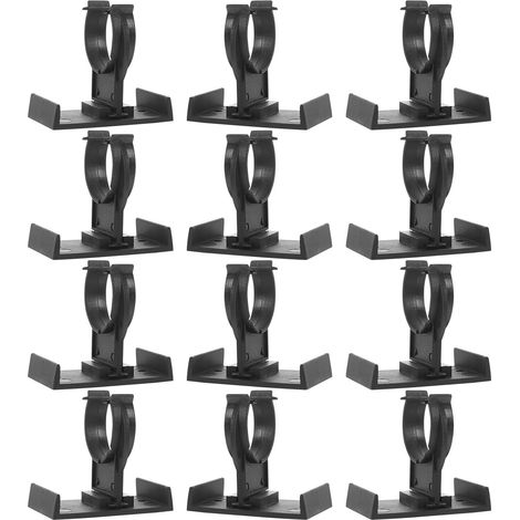20pcs Clips de Fixation en Plastique Noir pour Socle de Pied Cuisine, Effet Rehausseur, Résistant et Solide, pour Meubles et Plinthes (1/5)