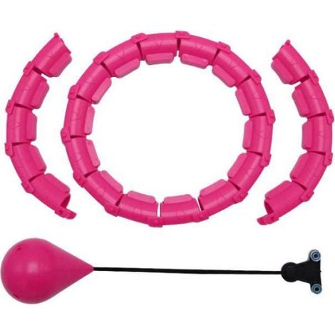 Cerceau de fitness pour - Cerceau large et réglable avec picots de massage et 24 pièces amovibles - Cerceau minceur intelligent (1/4)