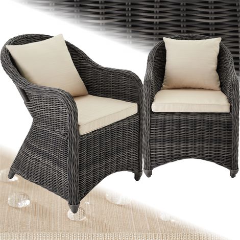 Lot de 2 fauteuils jardin luxe - (1/5)