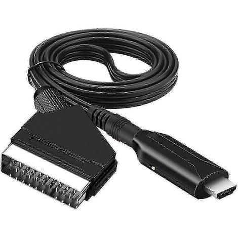 Câble SCART vers HDMI - Adaptateur SCART vers HDMI - Convertisseur audio/vidéo SCART vers HDMI tout-en-un 1080p/720p 0120 szshsy 0228 (1/5)