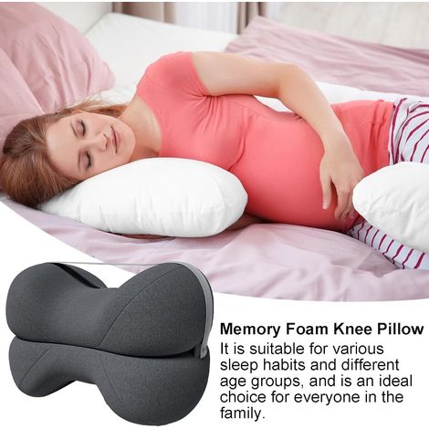 Coussin pour les jambes, positionneur de jambes pour le réglage de la colonne vertébrale pendant la grossesse (gris foncé)-AquaForge (1/4)